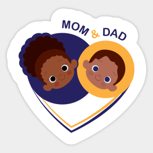 MOM & DAD Sticker